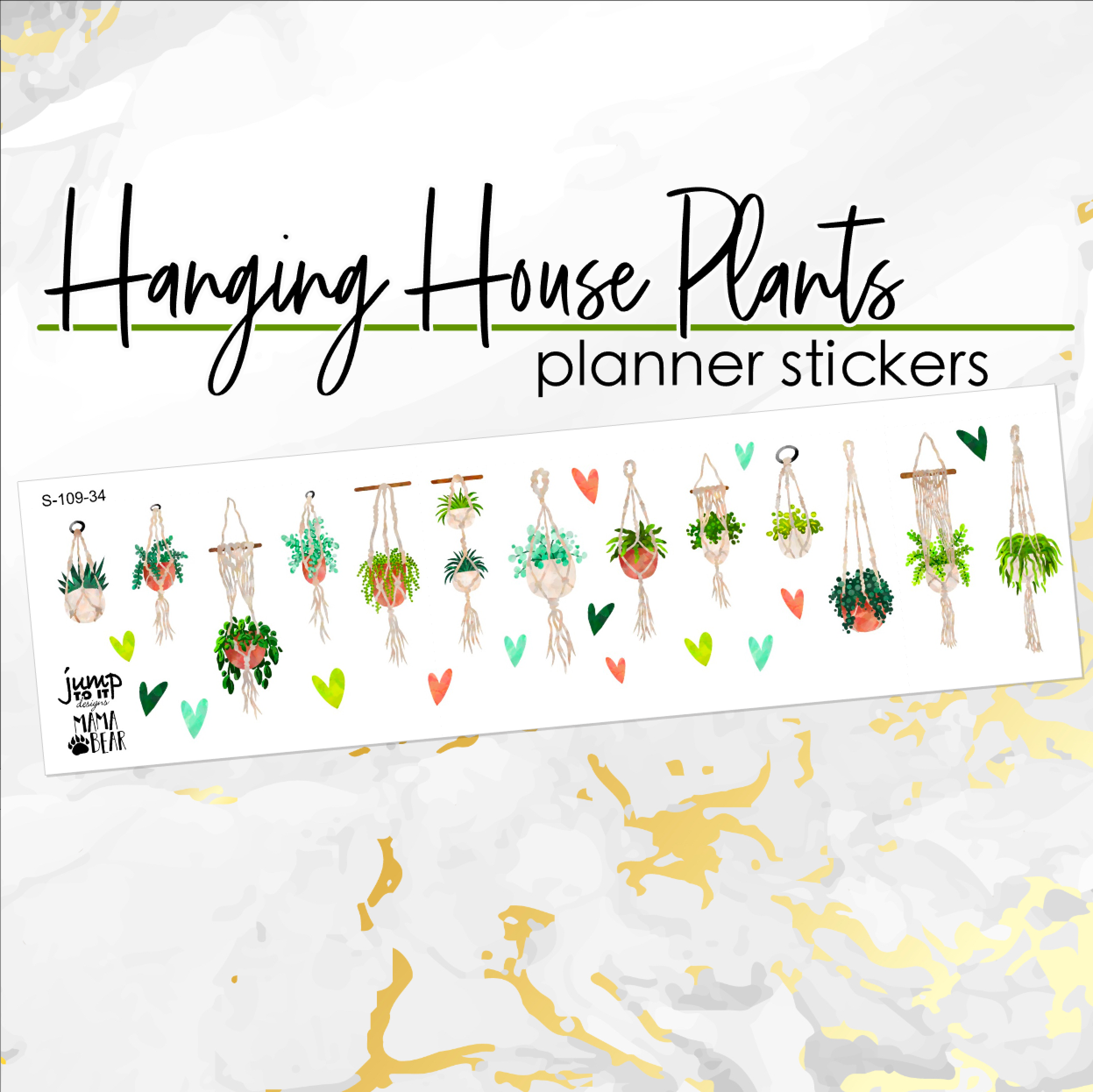 hanging plant stickers Hanging House Plants