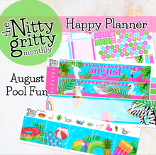 Load image into Gallery viewer, August Pool Fun - The Nitty Gritty Monthly - Happy Planner Classic