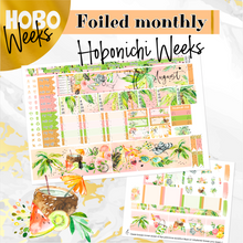 Load image into Gallery viewer, August Sunkissed Summer FOILED monthly - Hobonichi Weeks personal planner