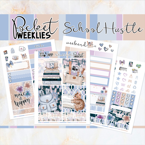School Hustle - POCKET Mini Weekly Kit Planner stickers