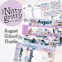 Load image into Gallery viewer, August School Hustle - The Nitty Gritty Monthly - Erin Condren Vertical Horizontal