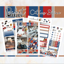 Load image into Gallery viewer, October Citrus Spice - POCKET Mini Weekly Kit Planner stickers