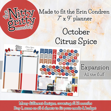 Load image into Gallery viewer, October Citrus Spice - The Nitty Gritty Monthly - Erin Condren Vertical Horizontal
