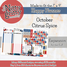 Load image into Gallery viewer, October Citrus Spice - The Nitty Gritty Monthly - Happy Planner Classic