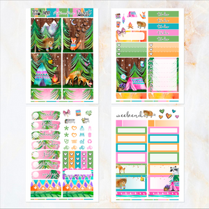 Autumn Pines - POCKET Mini Weekly Kit Planner stickers