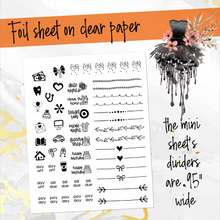 Load image into Gallery viewer, October Spooky Night Halloween FOILED monthly - Hobonichi Weeks personal planner