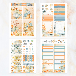 October Autumn Harmony - POCKET Mini Weekly Kit Planner stickers