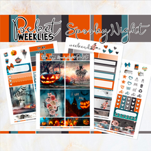 Load image into Gallery viewer, October Spooky Night Halloween - POCKET Mini Weekly Kit Planner stickers