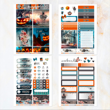 Load image into Gallery viewer, October Spooky Night Halloween - POCKET Mini Weekly Kit Planner stickers