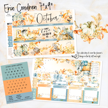 Load image into Gallery viewer, October Autumn Harmony FOILED monthly - Erin Condren Vertical Horizontal 7&quot;x9&quot;, Happy Planner Classic, Mini &amp; Big