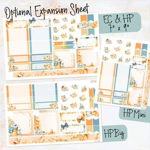 October Autumn Harmony FOILED monthly - Erin Condren Vertical Horizontal 7"x9", Happy Planner Classic, Mini & Big