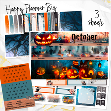 Load image into Gallery viewer, October Spooky Night Halloween monthly - Erin Condren Vertical Horizontal 7&quot;x9&quot;, Happy Planner Classic, Mini &amp; Big