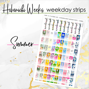 Hobonichi Weeks Weekday Strips & Weekend banner         (S-135+)