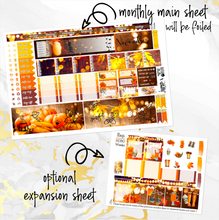 Load image into Gallery viewer, November Harvest Glow FOILED monthly - Hobonichi Weeks personal planner