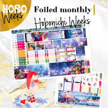 Load image into Gallery viewer, December Christmas Glow FOILED monthly - Hobonichi Weeks personal planner