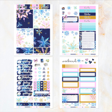 Load image into Gallery viewer, Snowflakes - POCKET Mini Weekly Kit Planner stickers