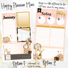 Load image into Gallery viewer, January New Year’s Eve ’24 Notes monthly sticker - Erin Condren Vertical Horizontal 7&quot;x9&quot;, Happy Planner Classic, Mini &amp; Big
