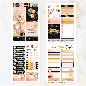 New Year’s Eve ’24 - POCKET Mini Weekly Kit Planner stickers