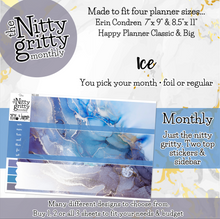 Load image into Gallery viewer, ICE - The Nitty Gritty Monthly-Any Month-Erin Condren 7x9 8.5x11 Happy Planner Classic &amp; Big