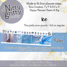 Load image into Gallery viewer, ICE - The Nitty Gritty Monthly-Any Month-Erin Condren 7x9 8.5x11 Happy Planner Classic &amp; Big