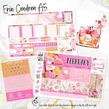 Load image into Gallery viewer, February Valentine Love monthly - Erin Condren Vertical Horizontal 7&quot;x9&quot;, Happy Planner Classic, Mini &amp; Big