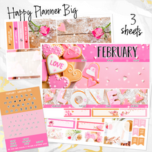 Load image into Gallery viewer, February Valentine Love monthly - Erin Condren Vertical Horizontal 7&quot;x9&quot;, Happy Planner Classic, Mini &amp; Big
