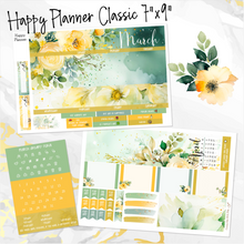 Load image into Gallery viewer, March Dreamy Floral monthly - Erin Condren Vertical Horizontal 7&quot;x9&quot;, Happy Planner Classic, Mini &amp; Big