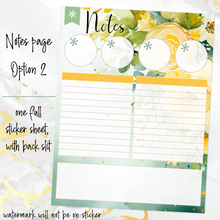 Load image into Gallery viewer, March Dreamy Floral Notes monthly sticker - Erin Condren Vertical Horizontal 7&quot;x9&quot;, Happy Planner Classic, Mini &amp; Big
