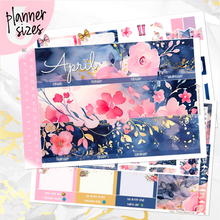 Load image into Gallery viewer, April Spring Blush &#39;24 monthly - Erin Condren Vertical Horizontal 7&quot;x9&quot;, Happy Planner Classic, Mini &amp; Big