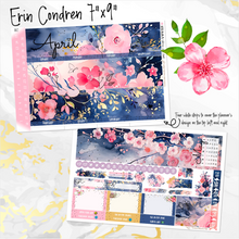 Load image into Gallery viewer, April Spring Blush &#39;24 FOILED monthly - Erin Condren Vertical Horizontal 7&quot;x9&quot;, Happy Planner Classic, Mini &amp; Big