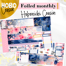 Load image into Gallery viewer, April Spring Blush &#39;24 FOILED monthly - Hobonichi Cousin A5 personal planner