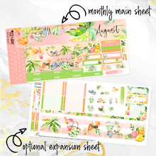 Load image into Gallery viewer, August Sunkissed Summer monthly - Hobonichi Cousin A5 personal planner