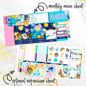 August Tropical Escape monthly - Hobonichi Cousin A5 personal planner