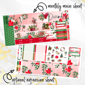December Christmas Joy monthly - Hobonichi Cousin A5 personal planner