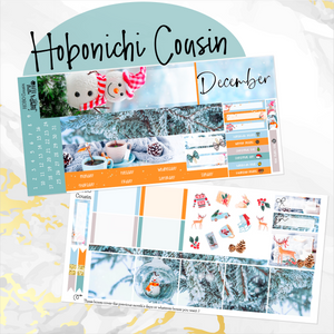 December Winter Bliss monthly - Hobonichi Cousin A5 personal planner