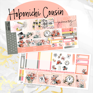 January New Year ’23 monthly - Hobonichi Cousin A5 personal planner