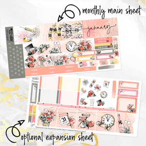 January New Year ’23 monthly - Hobonichi Cousin A5 personal planner