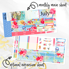 Load image into Gallery viewer, July Seaside 4th monthly - Hobonichi Cousin A5 personal planner