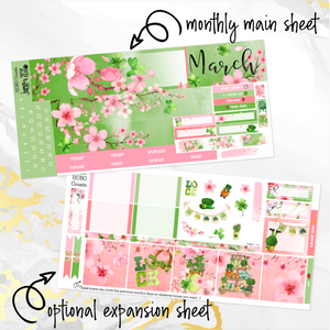 March Spring Dreaming monthly - Hobonichi Cousin A5 personal planner