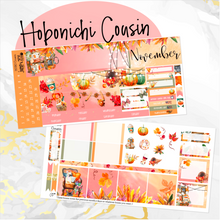 Load image into Gallery viewer, November Thanksgiving Bliss monthly - Hobonichi Cousin A5 personal planner