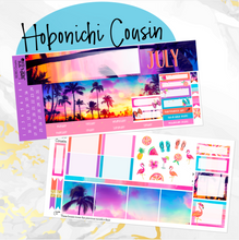 Load image into Gallery viewer, July Sunset in Paradise monthly - Hobonichi Cousin A5 personal planner