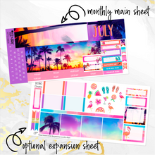 Load image into Gallery viewer, July Sunset in Paradise monthly - Hobonichi Cousin A5 personal planner