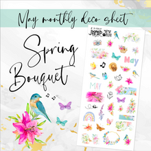 Load image into Gallery viewer, May Spring Bouquet Deco sheet - planner stickers          (S-109-47)