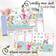 Load image into Gallery viewer, May Spring Bouquet &#39;24 FOILED monthly - Hobonichi Cousin A5 personal planner
