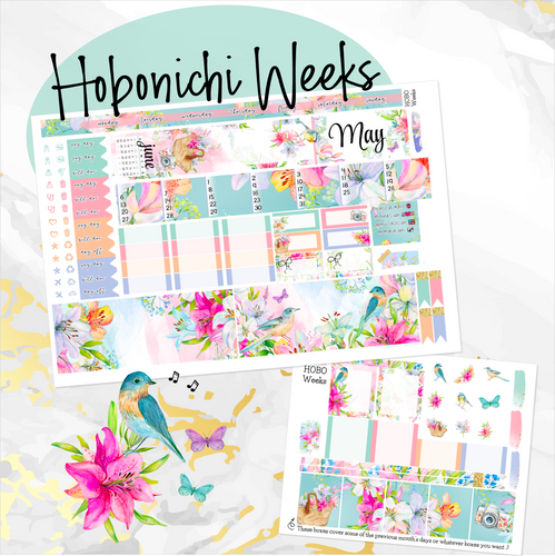 New Release May Spring Bouquet monthly - Hobonichi Weeks personal planner