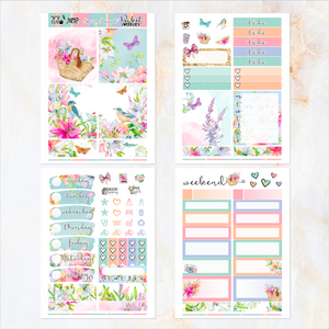 Spring Bouquet - POCKET Mini Weekly Kit Planner stickers