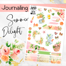 Load image into Gallery viewer, June Summer Delight JOURNAL sheet - planner stickers          (S-132-20)