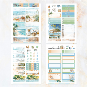Beach Days - POCKET Mini Weekly Kit Planner stickers
