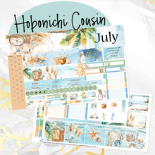 Load image into Gallery viewer, July Beach Days monthly - Hobonichi Cousin A5 personal planner