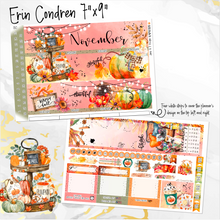 Load image into Gallery viewer, November Thanksgiving Bliss &#39;24 FOILED monthly - Erin Condren Vertical Horizontal 7&quot;x9&quot;, Happy Planner Classic, Mini &amp; Big